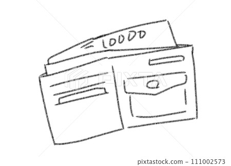 wallet with cash 111002573