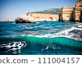 Beautiful mediterranean seaside scenery AI generated 111004157