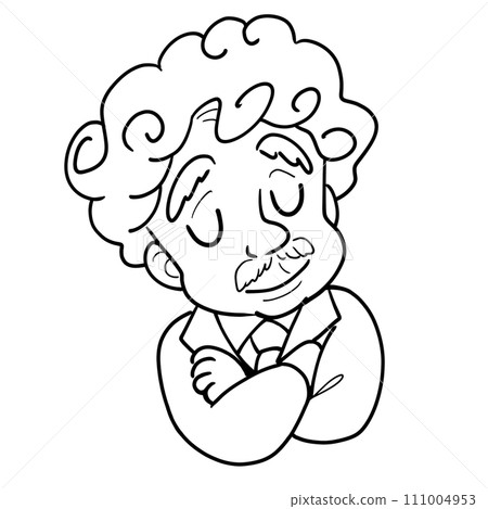 Teacher's facial expression illustration Teacher's facial expression illustration 111004953