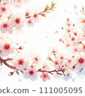 Anime style cherry blossom illustration 111005095