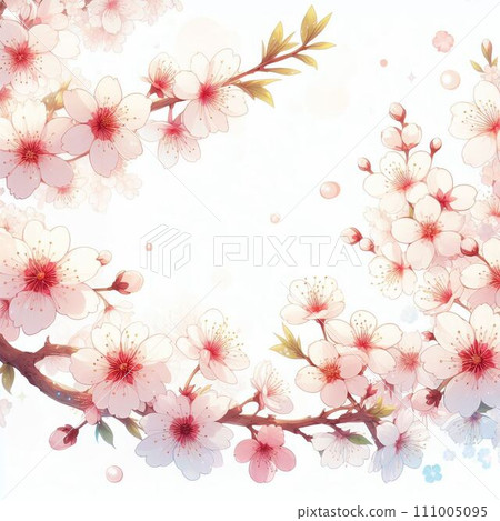 Anime style cherry blossom illustration Anime style cherry blossom illustration 111005095