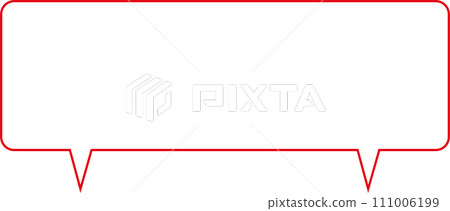 雙語音氣泡圖紅色 雙語音氣泡圖紅色 111006199