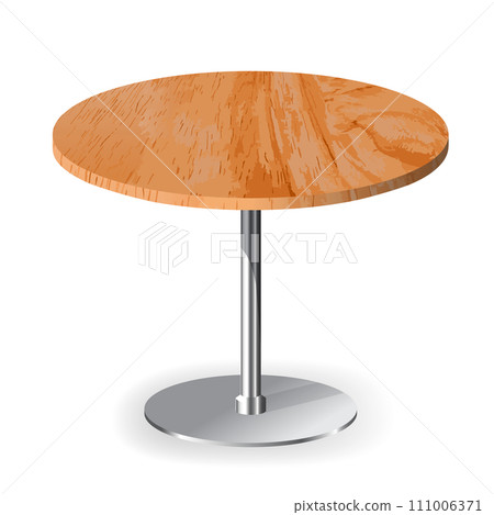 Wooden textured round quality table 111006371