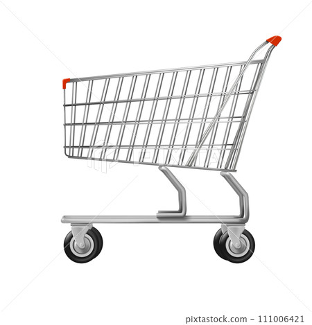 Shopping cart isolated on white background. Shopping cart isolated on white background. 111006421