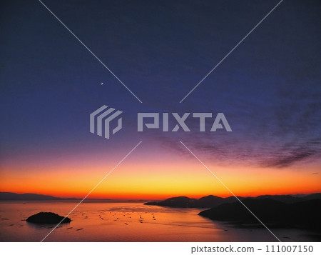 從萬葉岬看到的播磨灘夜景 從萬葉岬看到的播磨灘夜景 111007150