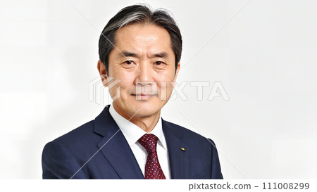 穿著西裝的中年商人 111008299