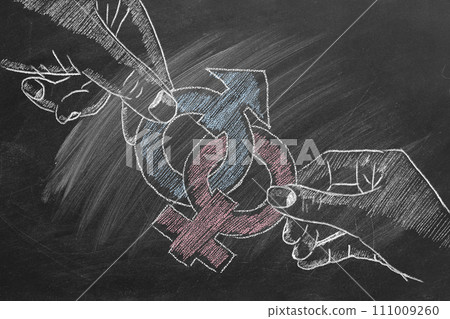 A woman and a man A woman and a man 111009260