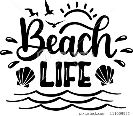 Beach Life, Beach, Summer Holiday, Vector Illustration File Beach Life, Beach, Summer Holiday, Vector Illustration File 111009955