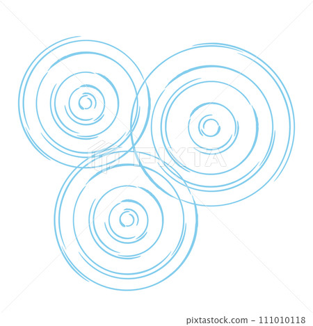 Circles drawn with a brush, ripples, water surface Circles drawn with a brush, ripples, water surface 111010118