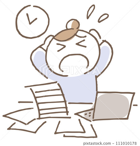 一個對工作感到焦慮的女人 111010178