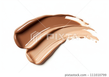 Make-up matte concealer foundation bb-cream smudge powder creamy white isolated background 111010799
