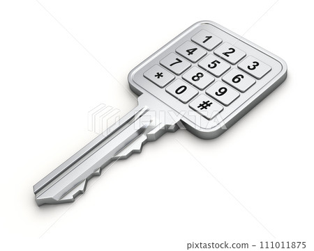 Key with numeric keypad Key with numeric keypad 111011875