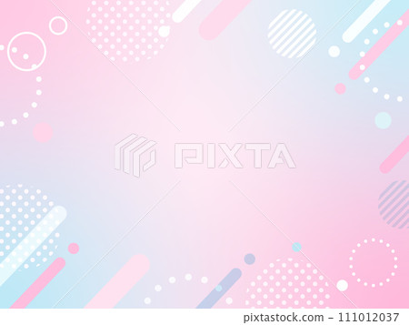 春天粉紅淺藍流行背景 111012037