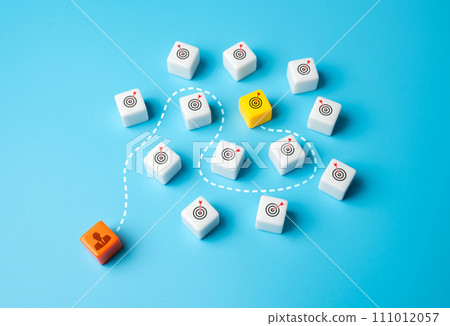 Businessman gives the task a high priority goal. Clear understanding of business priorities. Navigate through challenges. Fostering productivity and success. Businessman gives the task a high priority goal. Clear understanding of business priorities. Navigate through challenges. Fostering productivity and success. 111012057