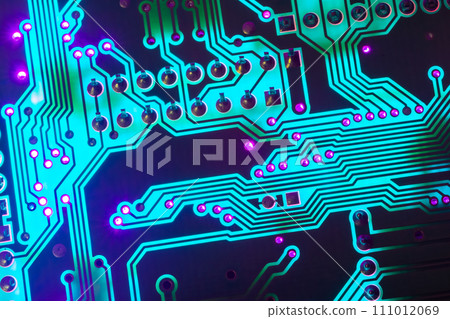 Electronic circuit board close up, background with circuit board Electronic circuit board close up, background with circuit board 111012069