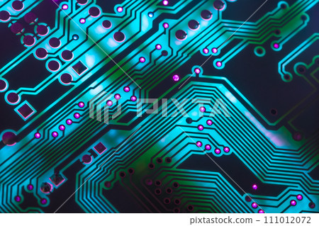 Electronic circuit board close up, background with circuit board Electronic circuit board close up, background with circuit board 111012072