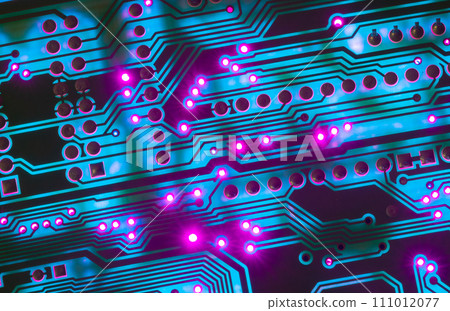 Electronic circuit board close up, background with circuit board Electronic circuit board close up, background with circuit board 111012077
