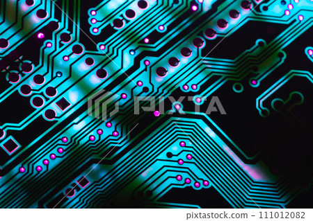 Electronic circuit board close up, background with circuit board Electronic circuit board close up, background with circuit board 111012082