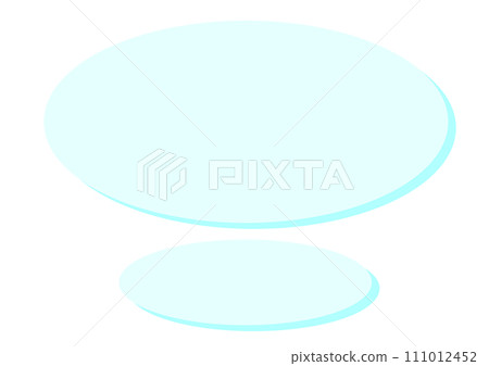 Simple light blue speech bubble 111012452