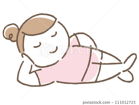 Lying woman (no text) 111012725
