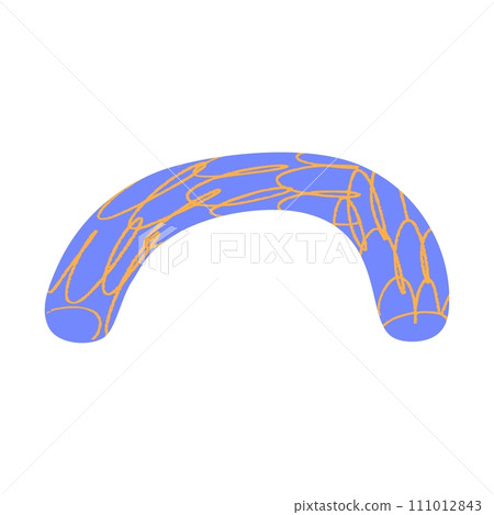 Freehand abstract shapes in cutout, doodle elements with texture. Collage designs. Flat vector illustration isolated on white background. Freehand abstract shapes in cutout, doodle elements with texture. Collage designs. Flat vector illustration isolated on white background. 111012843