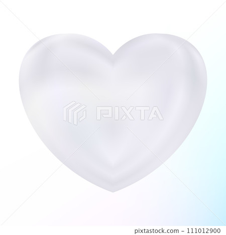 Holographic mother-of-pearl heart. Opal heart shape. Magic love talisman. Holographic mother-of-pearl heart. Opal heart shape. Magic love talisman. 111012900