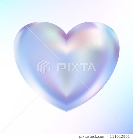 Holographic heart. Fluid liquid chrome heart shape. 3d y2k Holographic heart. Fluid liquid chrome heart shape. 3d y2k 111012901