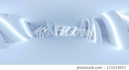 Abstract Design environment studio with lights and reflections 360 panorama vr environment map 111014053