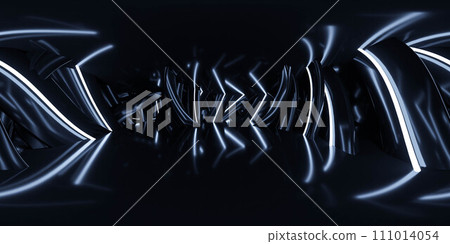 Abstract Design environment studio with lights and reflections 360 panorama vr environment map 111014054