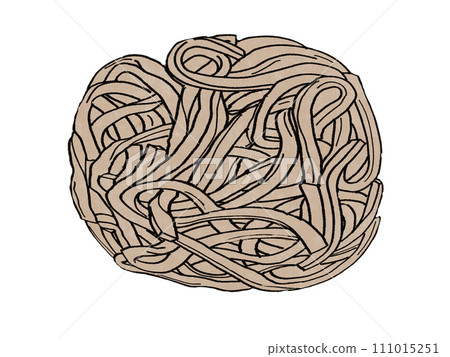 Thick frozen country soba. Thick frozen country soba. 111015251