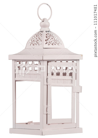 Retro vintage candle lantern 111017481