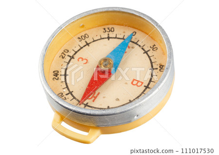 Vintage retro compass on white Vintage retro compass on white 111017530