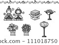 女兒節插圖集（單色） 111018750