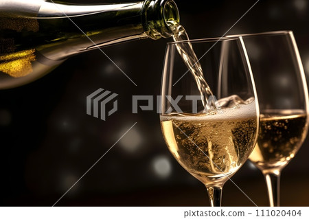 Pour white wine 3 AI-generated image Pour white wine 3 AI-generated image 111020404