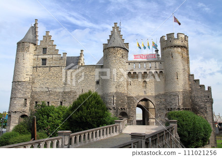 安特衛普（Antwerp），比利時西歐第二大城市，斯庫德河沿岸的斯廷城堡 111021256