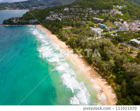 Beautiful sea landscape view at Phuket island Thailand in summer season,Amazing sea ocean background 111021870