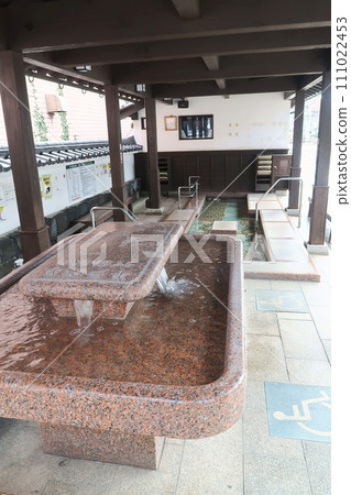 Hand bath and foot bath at Hirado Onsen, Hirado City 111022453