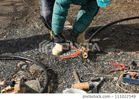 Waterworks Water pipe mechanical joint tightening 111022549