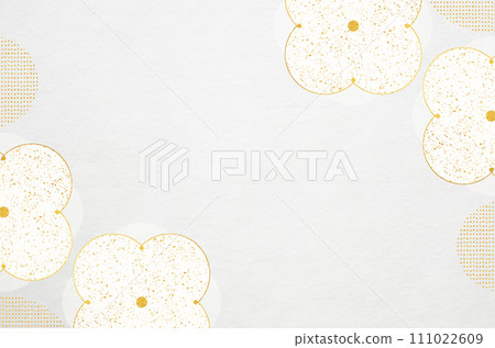 Japanese modern floral pattern Japanese paper_Flower illustration frame background Japanese modern floral pattern Japanese paper_Flower illustration frame background 111022609