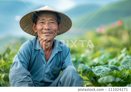 AI-generated content. Contentment in the Vietnamese highlands 111024271