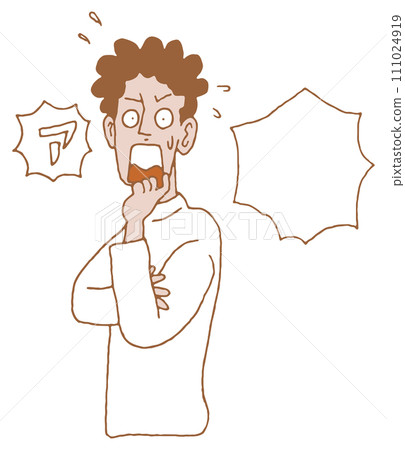 Upper body pose of a man in casual clothes 2 Upper body pose of a man in casual clothes 2 111024919