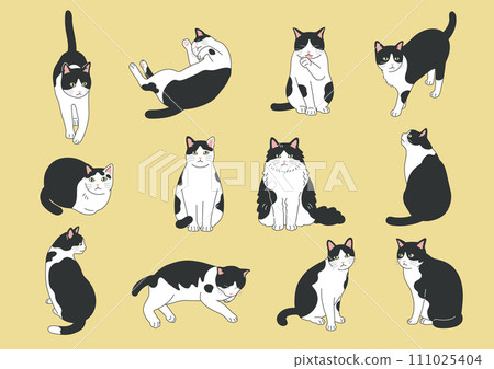簡單可愛的貓咪插畫集 簡單可愛的貓咪插畫集 111025404