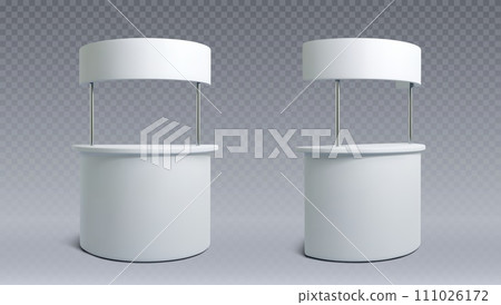 Advertising and promo white booth stand mockup Advertising and promo white booth stand mockup 111026172
