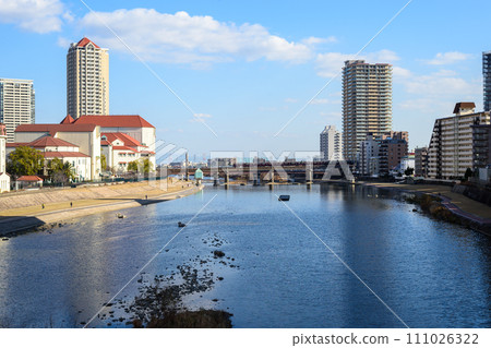 Hankyu Imazu Line Rail Bridge Hankyu Imazu Line Rail Bridge 111026322