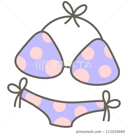 summer vibes sweet pastel purple polka dot bikini 111026660