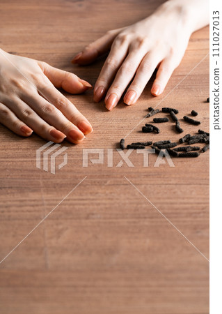 Hihatsu 和手邊的桌子圖像 Hihatsu 和手邊的桌子圖像 111027013