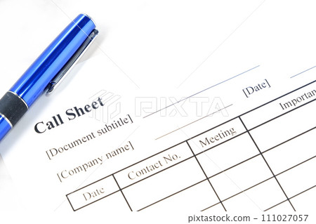 填寫預約接待管理表（Call-Sheet）並進行預約管理工作 111027057