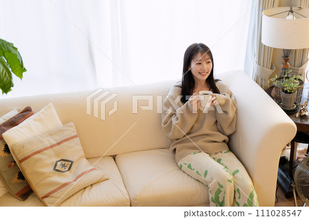 woman walking in the room woman walking in the room 111028547