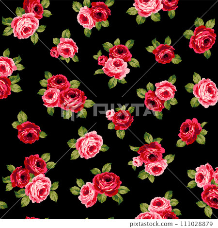 A beautiful rose design suitable for textiles, A beautiful rose design suitable for textiles, 111028879
