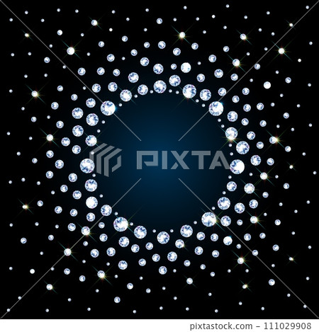 diamond circular frame realistic luxury vector copy space diamond circular frame realistic luxury vector copy space 111029908